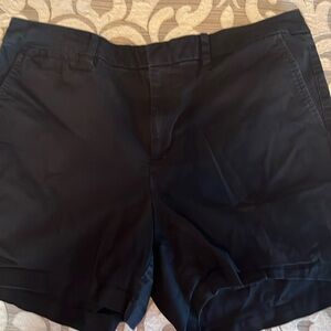 Target brand black flat front shorts